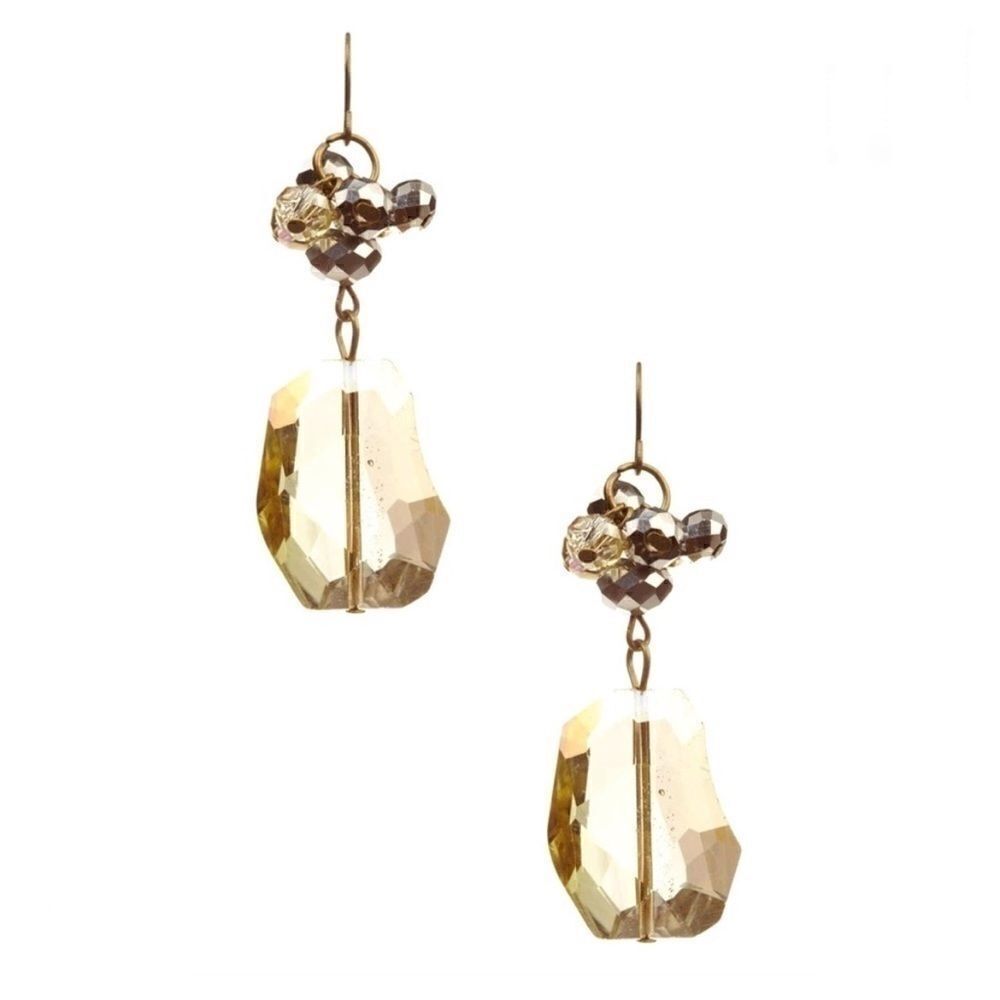 Nwot Morgan Ashleigh cluster stone drop earrings